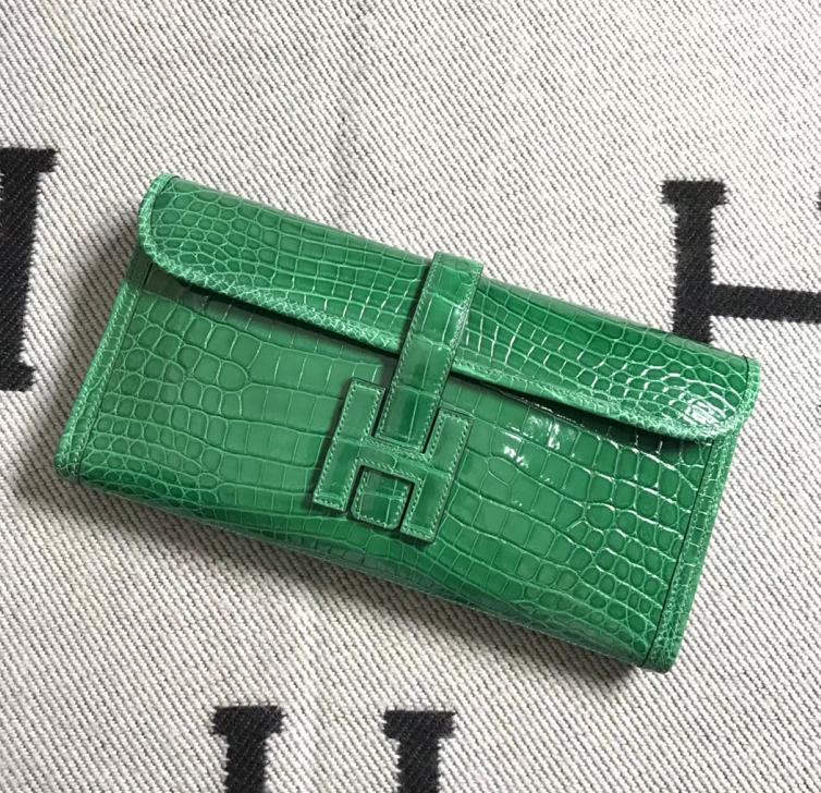 Hermès（爱马仕）长款钱包 原版品质 仙人掌绿