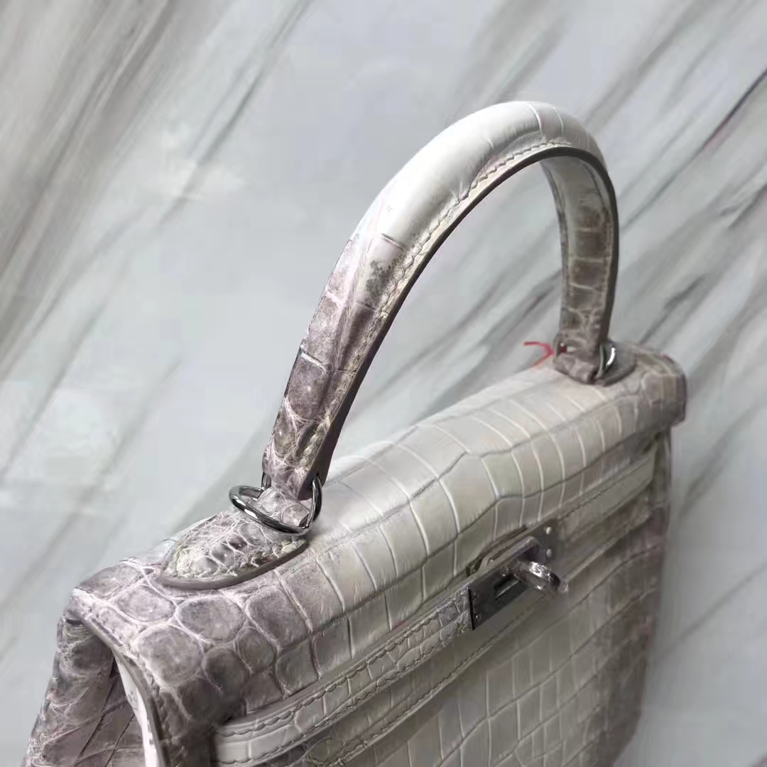 Hermès（爱马仕）Kelly凯莉包 喜马拉雅 银扣 包中女皇 品相完美 顶级手缝 25cm