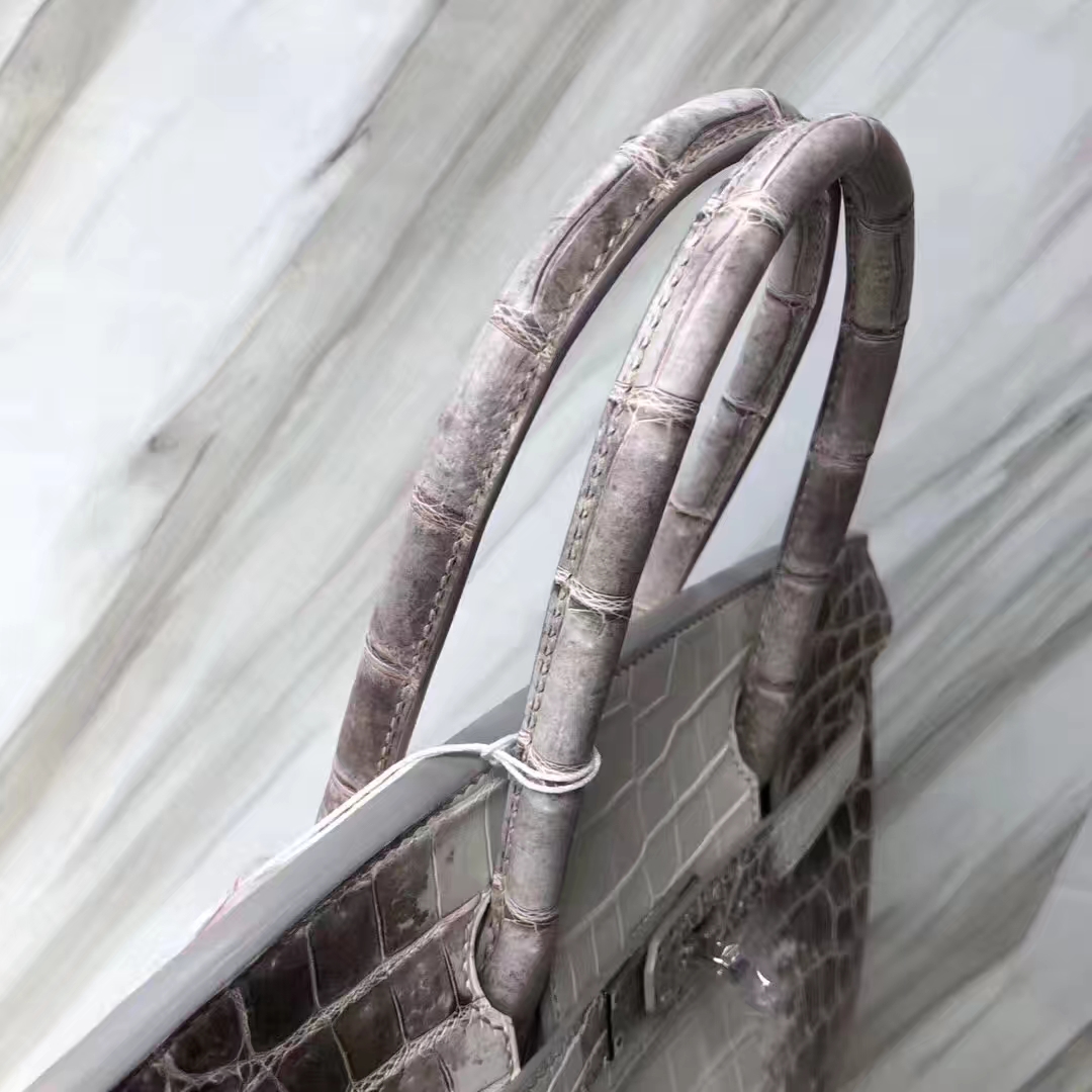 Hermès（爱马仕）Birkin Himalaya 喜马拉雅 银扣 包中皇后 品相超完美 30cm