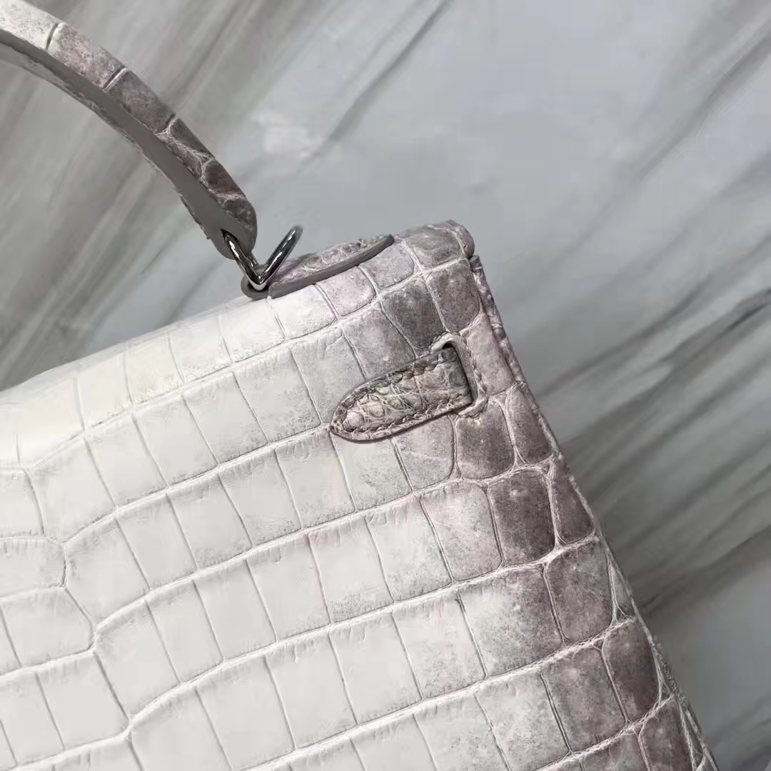 Hermès（爱马仕）Kelly凯莉包 喜马拉雅 银扣 包中女皇 品相完美 顶级手缝 25cm
