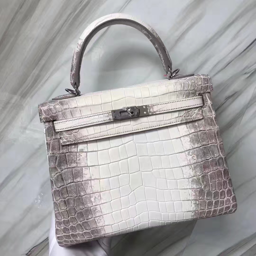 Hermès（爱马仕）Kelly凯莉包 喜马拉雅 银扣 包中女皇 品相完美 顶级手缝 25cm