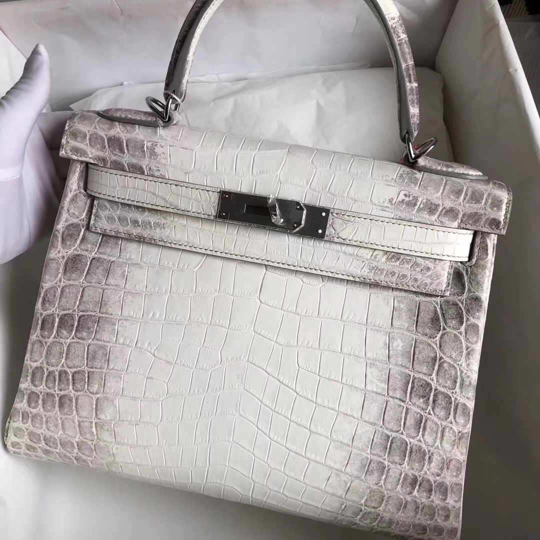 Hermès（爱马仕）Kelly凯莉包 Himalaya 喜马拉雅 银扣 顶级手缝 28cm 现货