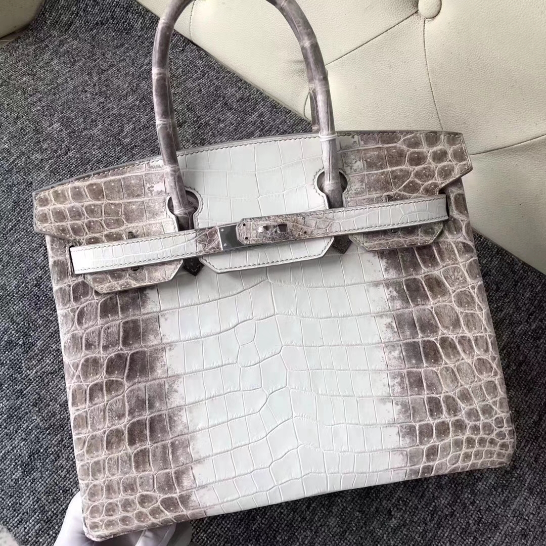 Hermès（爱马仕）Birkin铂金包 Himalaya 喜马拉雅  银扣 包中皇后  顶级手缝 30cm 现货