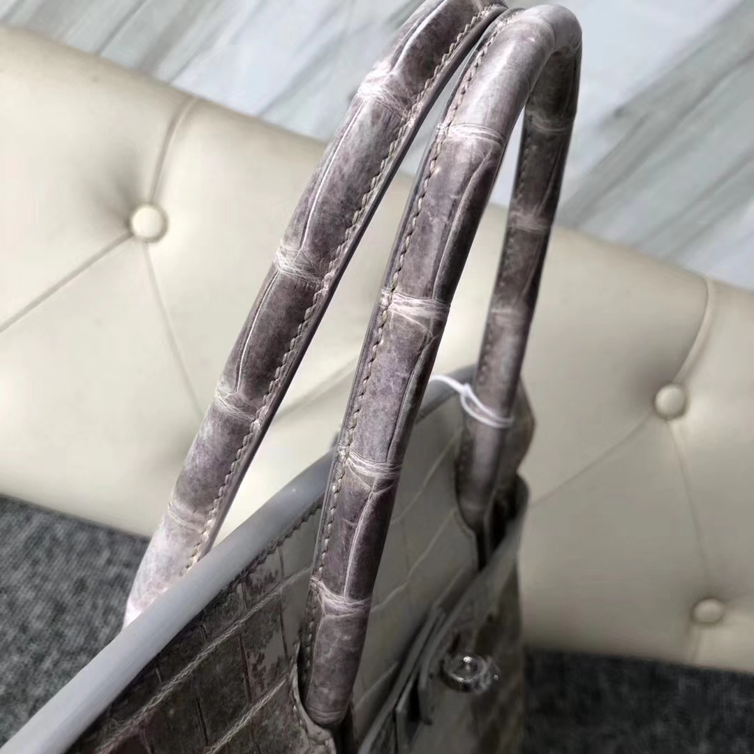 Hermès（爱马仕）Birkin铂金包 Himalaya 喜马拉雅  银扣 包中皇后  顶级手缝 30cm 现货