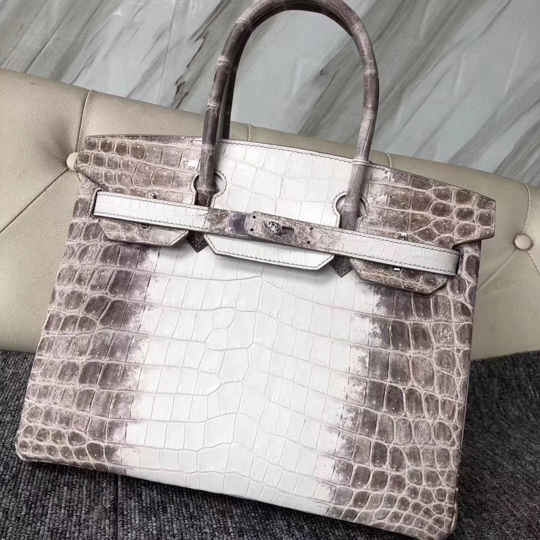 Hermès（爱马仕）Birkin铂金包 Himalaya 喜马拉雅  银扣 包中皇后  顶级手缝 30cm 现货