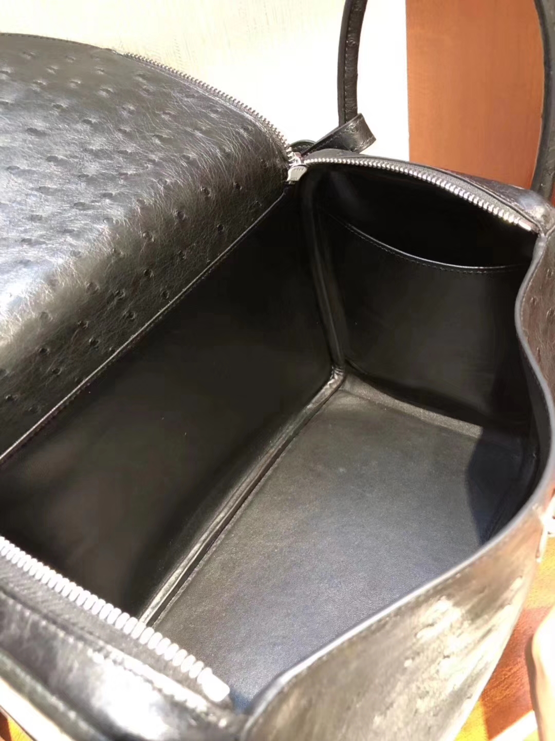 Hermès(爱马仕)Lindy琳迪包 Ostrich kk鸵鸟 ck89 黑色 noir 银扣 30cm-拉尔森鳄鱼皮具定制 - 爱马仕包包官网 Hermès(爱马仕)Lindy琳迪包 Ostrich kk鸵鸟 ck89 黑色 noir 银扣 30cm