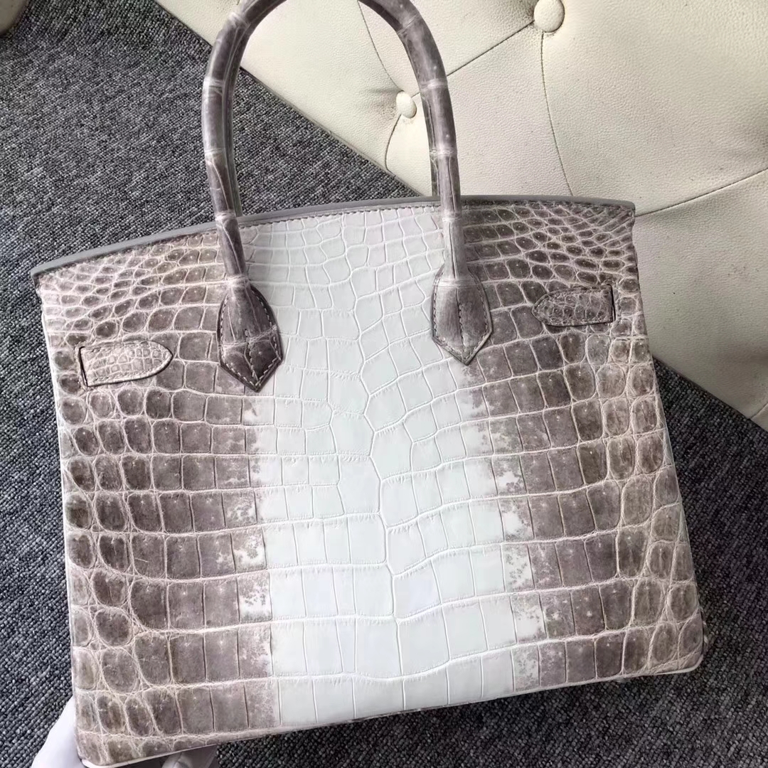 Hermès（爱马仕）Birkin铂金包 Himalaya 喜马拉雅  银扣 包中皇后  顶级手缝 30cm 现货