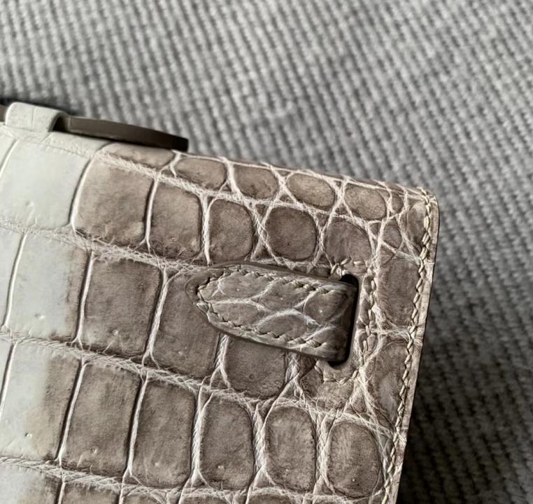 Hermès（爱马仕）kelly cut 手包 喜马拉雅 Crocodile shiny 雾面鳄鱼 银扣 31cm