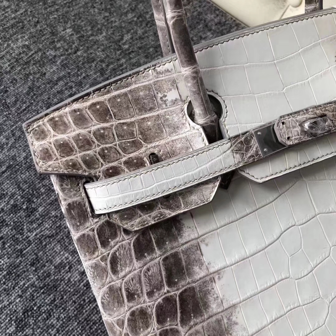 Hermès（爱马仕）Birkin铂金包 Himalaya 喜马拉雅  银扣 包中皇后  顶级手缝 30cm 现货