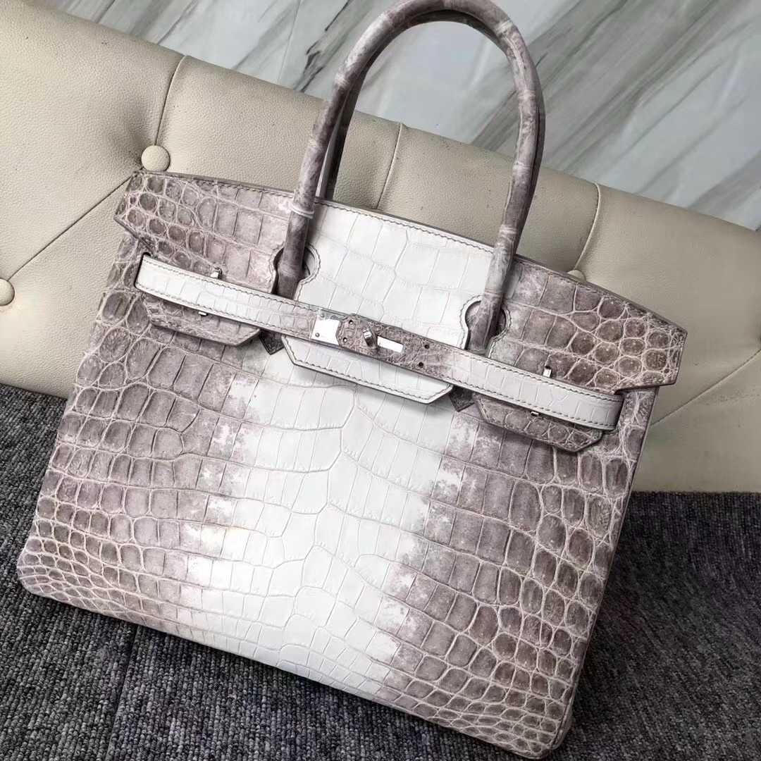 Hermès（爱马仕）Birkin 铂金包 Himalaya 喜玛雅拉 包中皇后 全手工蜜蜡线缝 银扣 30cm 现货