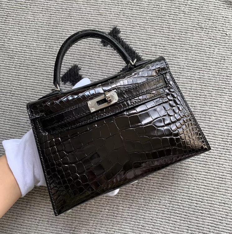 Hermès（爱马仕）Mini Kelly 迷你凯莉 美洲黑 银扣 2代