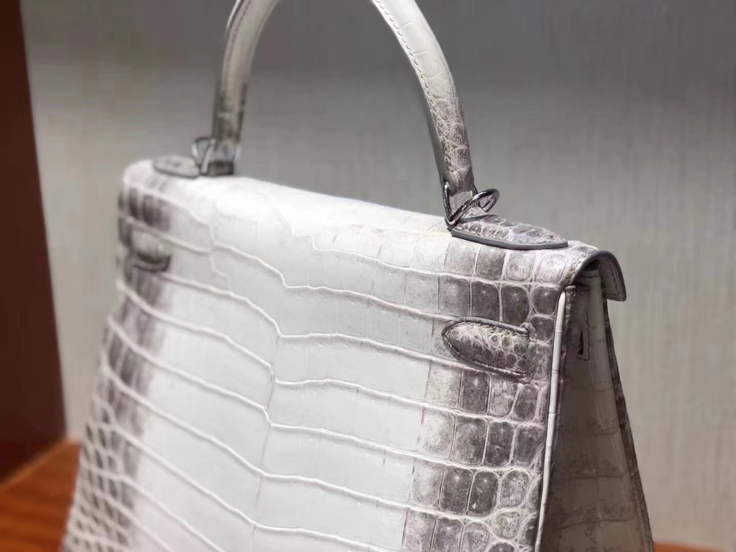 Hermès（爱马仕）Kelly 28cm Himalaya 喜马拉雅 包中皇后 终极梦想包 银扣 现货