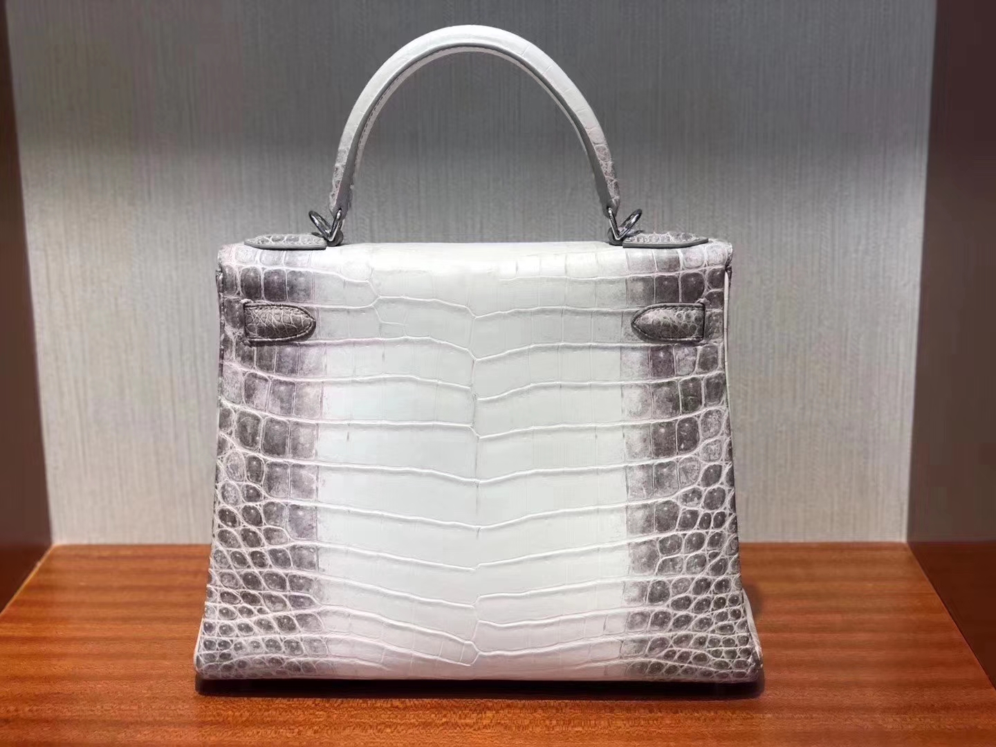 Hermès（爱马仕）Kelly 28cm Himalaya 喜马拉雅 包中皇后 终极梦想包 银扣 现货