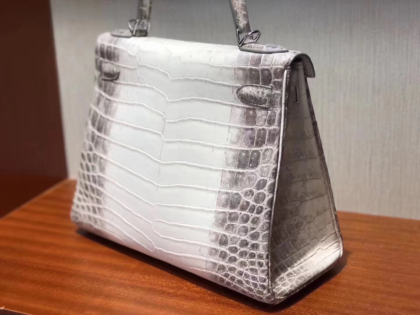 Hermès（爱马仕）Kelly 28cm Himalaya 喜马拉雅 包中皇后 终极梦想包 银扣 现货