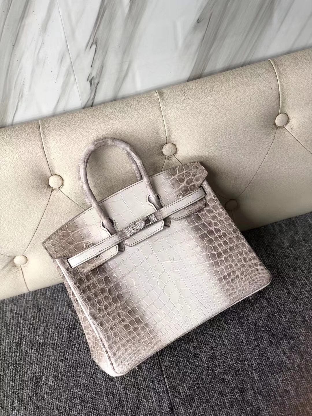 Hermès（爱马仕）Birkin 铂金包 Himalaya 钻扣 25cm