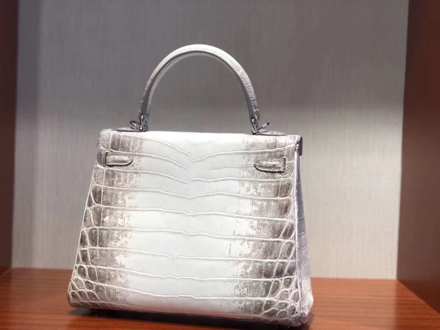 Hermès（爱马仕）Kelly 凯莉包 Himalaya 超美纹路 25cm 现货