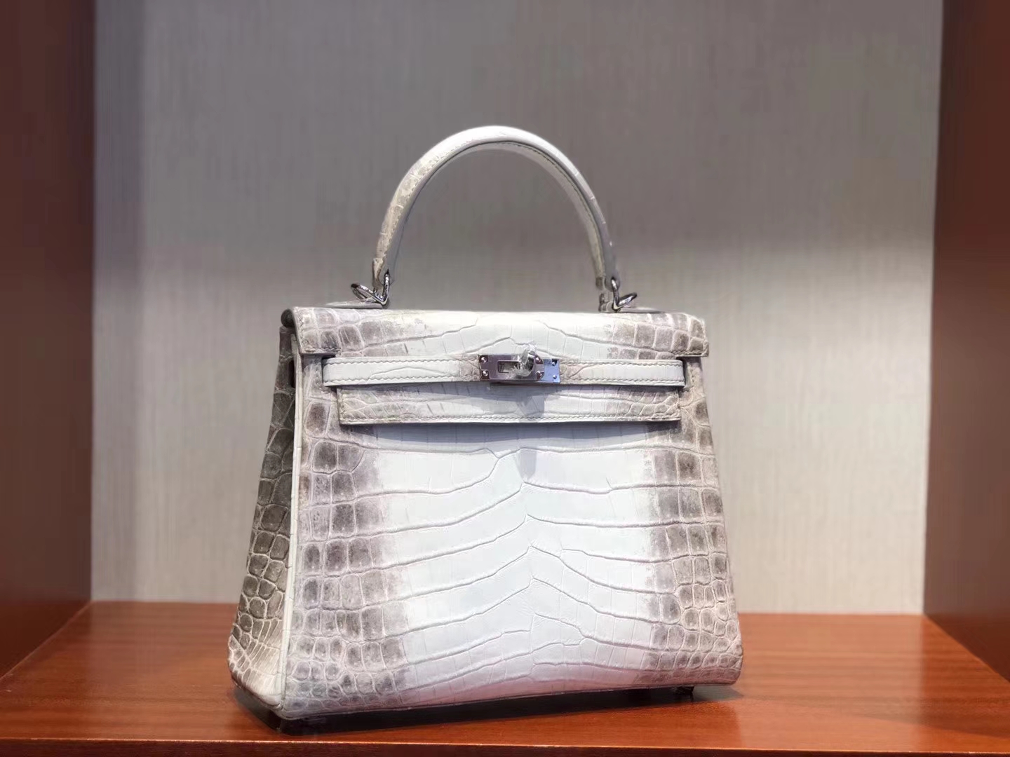 Hermès（爱马仕）Kelly 凯莉包 Himalaya 超美纹路 25cm 现货