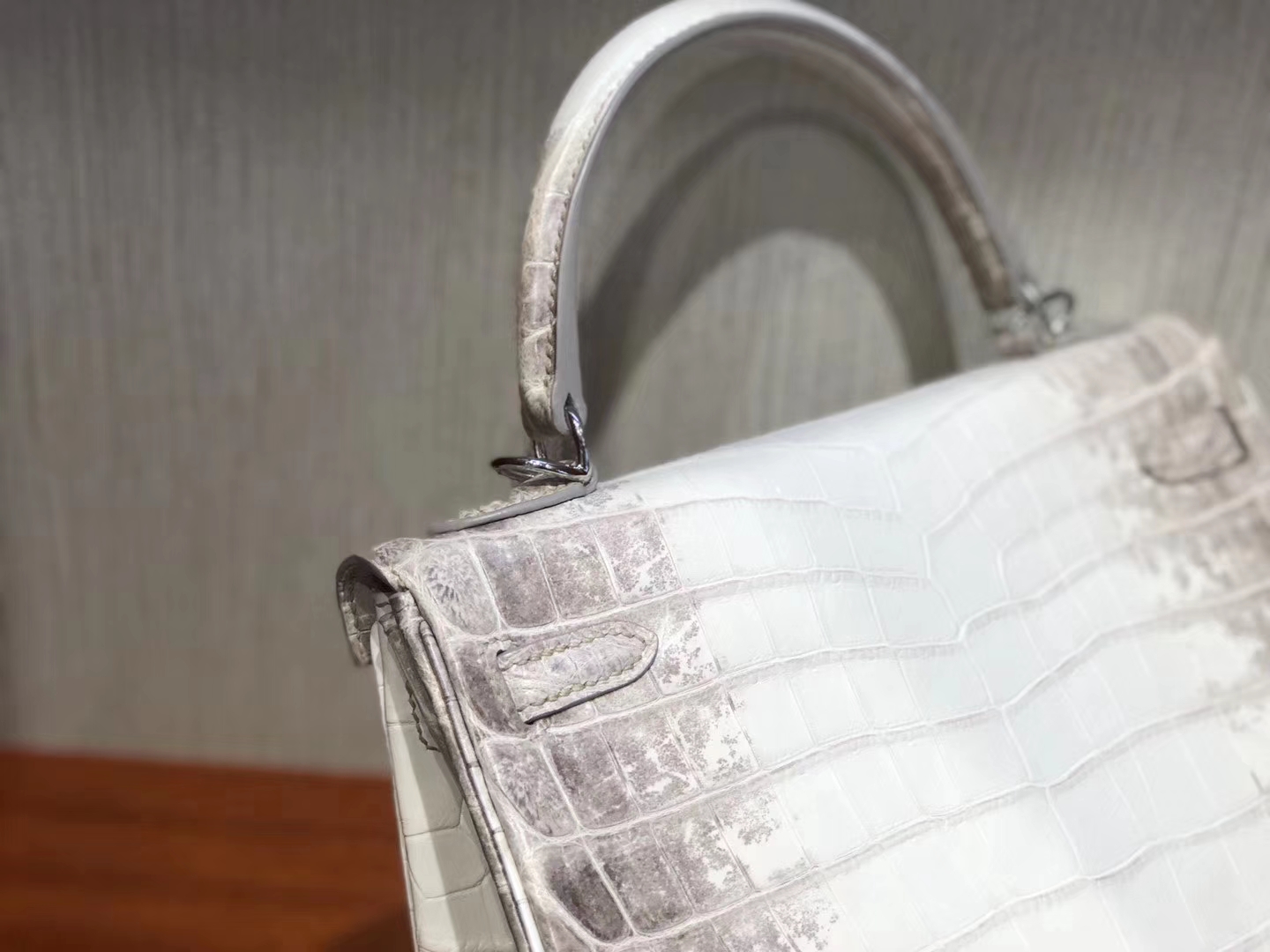 Hermès（爱马仕）Kelly 凯莉包 Himalaya 超美纹路 25cm 现货