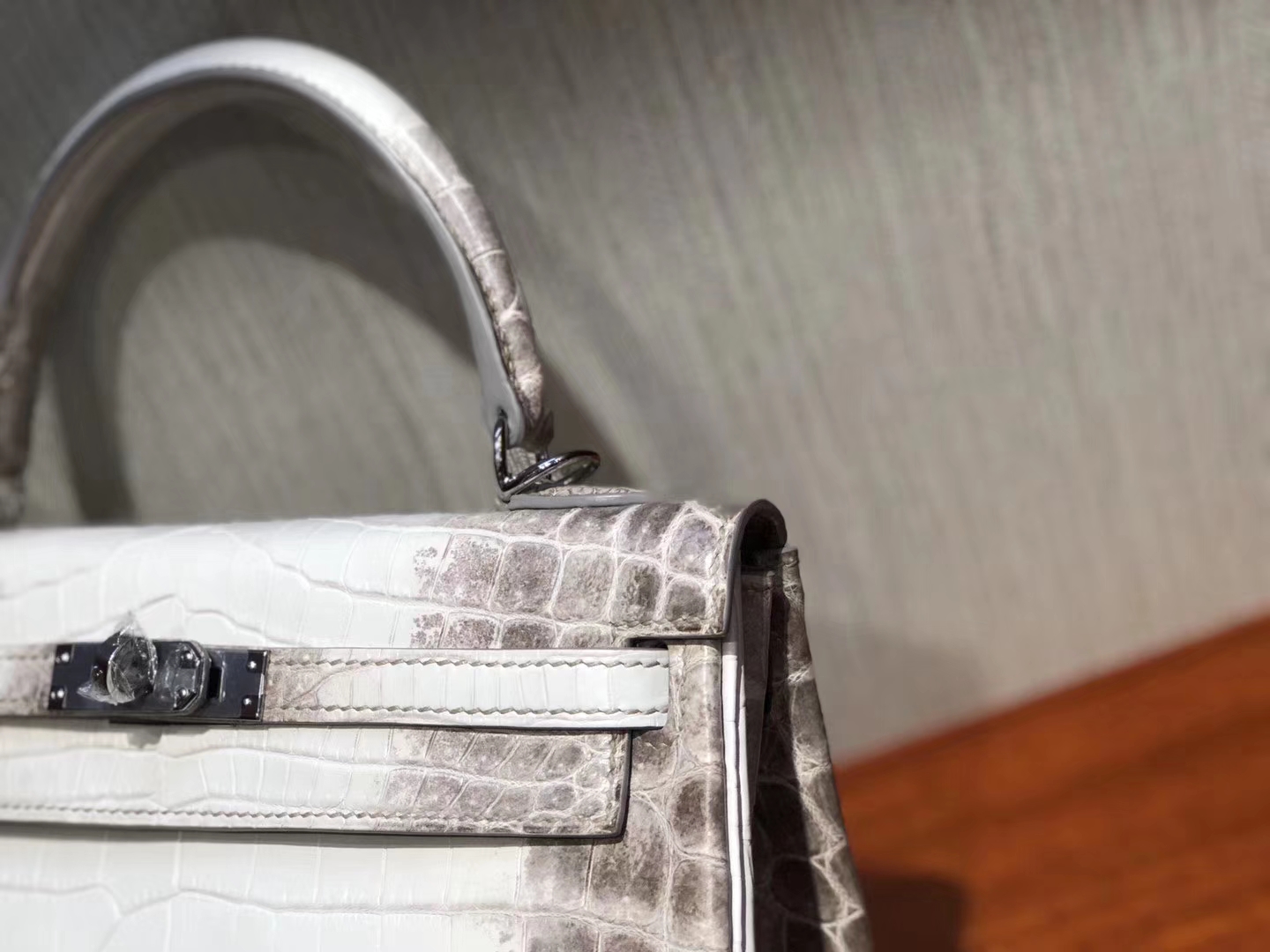 Hermès（爱马仕）Kelly 凯莉包 Himalaya 超美纹路 25cm 现货