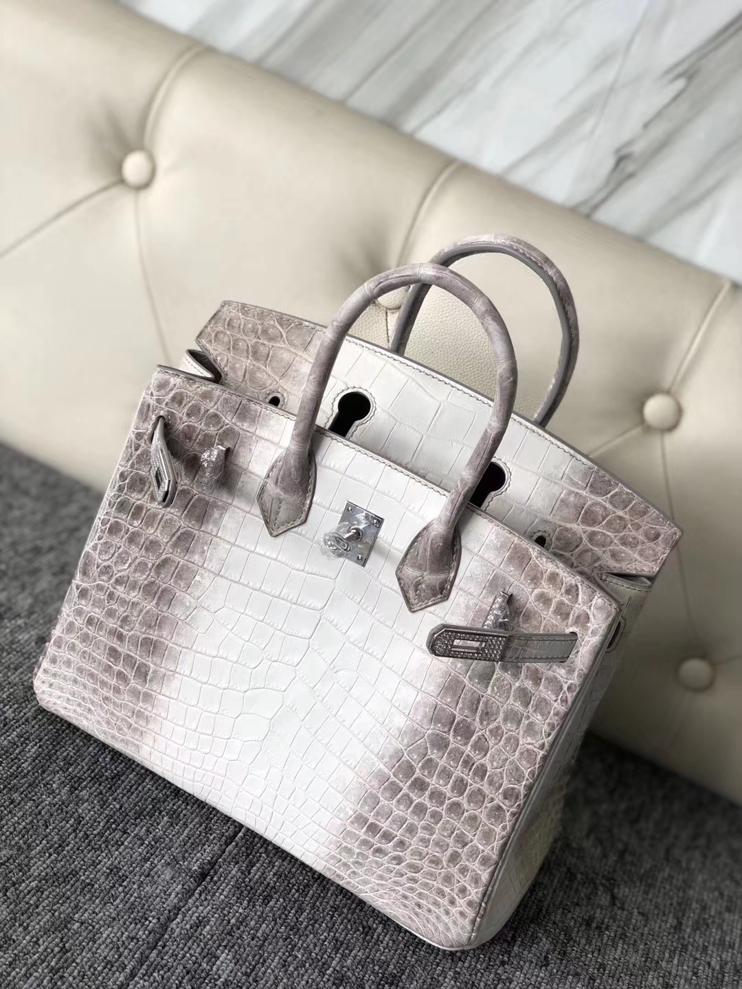 Hermès（爱马仕）Birkin 铂金包 Himalaya 钻扣 25cm