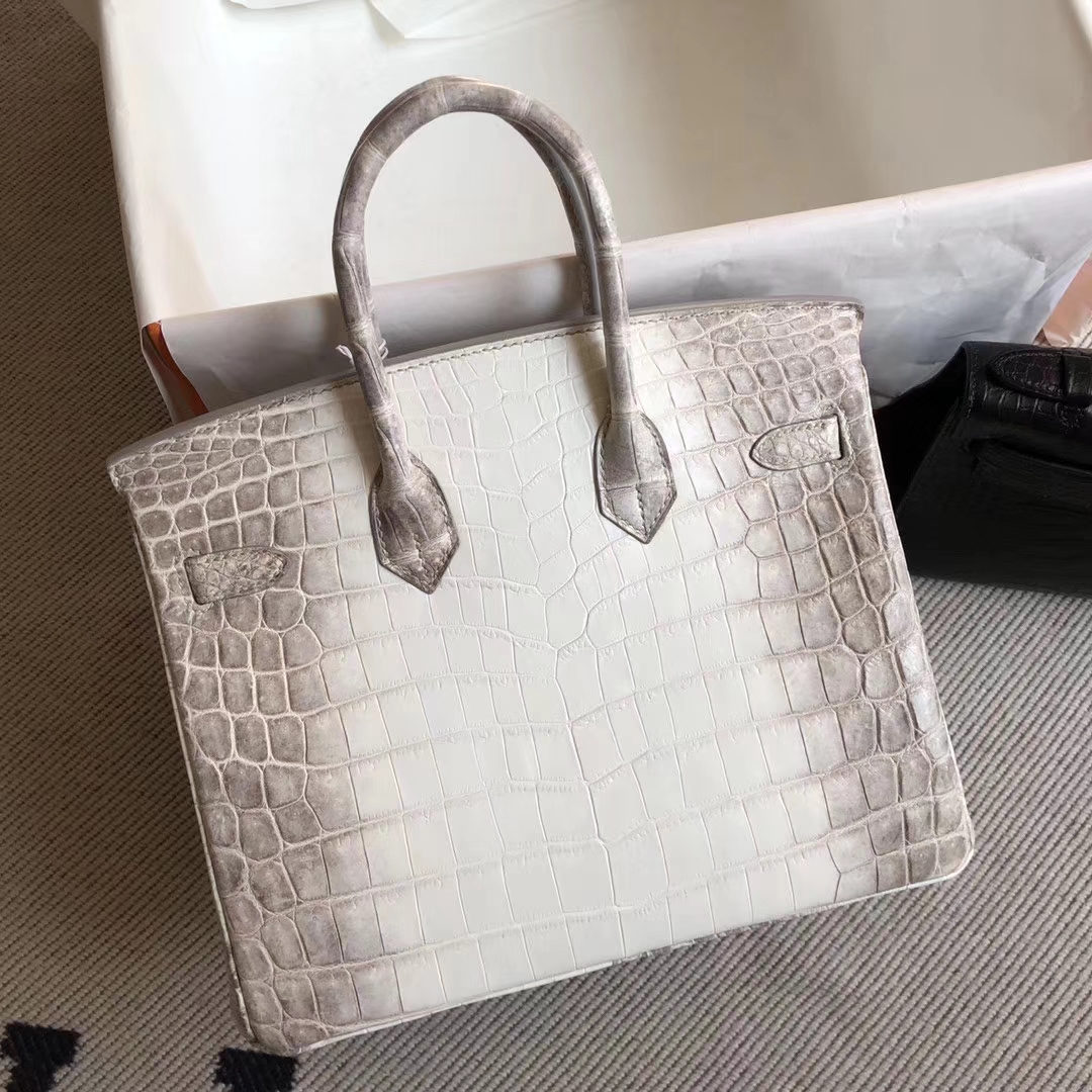 Hermès（爱马仕）Birkin 铂金包 Himalaya 喜马拉雅 银扣 25cm 顶级手缝 包中皇后 现货
