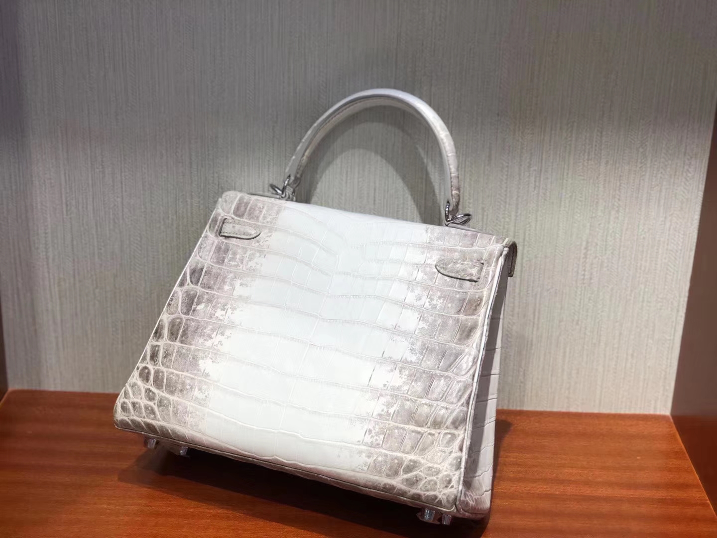 Hermès（爱马仕）Kelly 凯莉包 Himalaya 超美纹路 25cm 现货