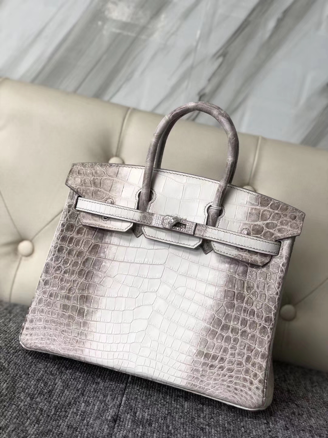 Hermès（爱马仕）Birkin 铂金包 Himalaya 钻扣 25cm