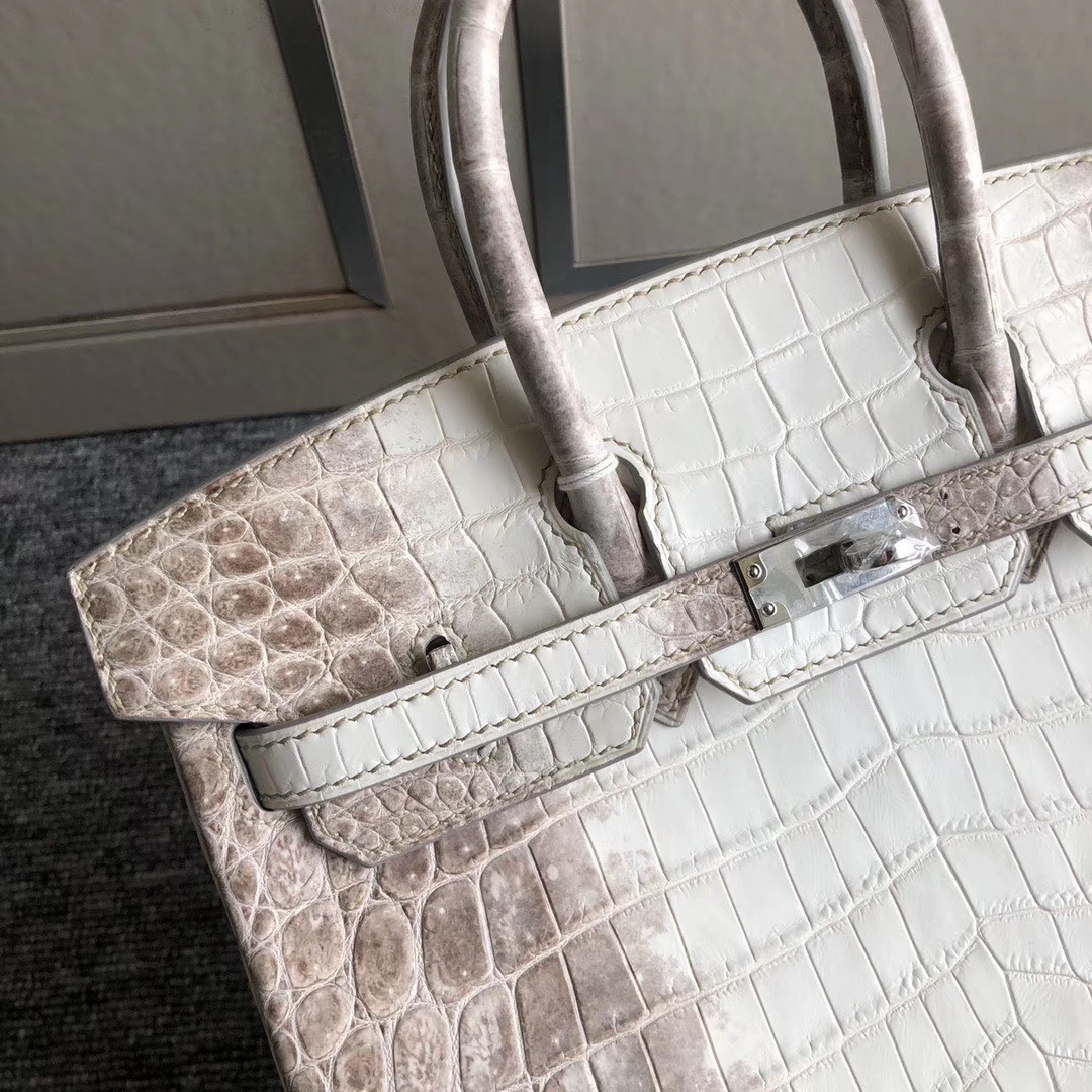 Hermès（爱马仕）Birkin 铂金包 Himalaya 喜马拉雅 银扣 包中皇后 顶级手缝 25cm 现货