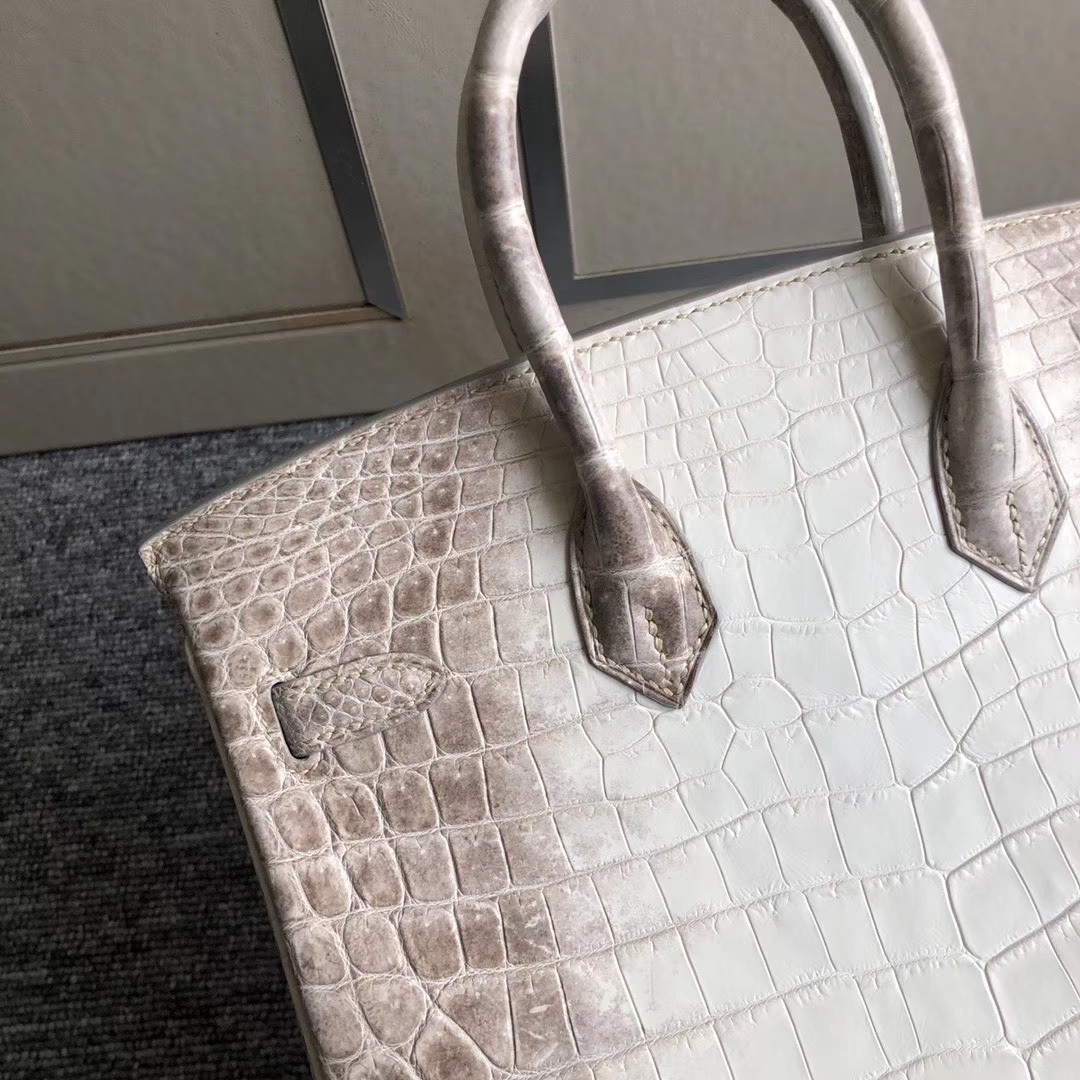 Hermès（爱马仕）Birkin 铂金包 Himalaya 喜马拉雅 银扣 包中皇后 顶级手缝 25cm 现货