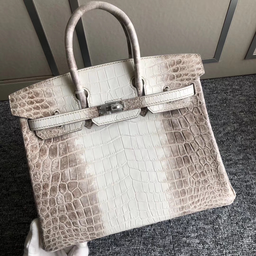 Hermès（爱马仕）Birkin 铂金包 Himalaya 喜马拉雅 银扣 包中皇后 顶级手缝 25cm 现货