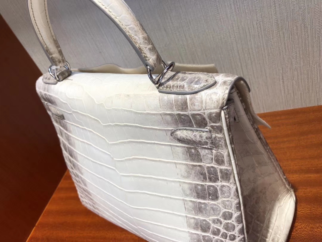 Hermès（爱马仕）Kelly 28cm Himalaya 喜马拉雅 银扣 包中皇后 顶级手缝 超美现货