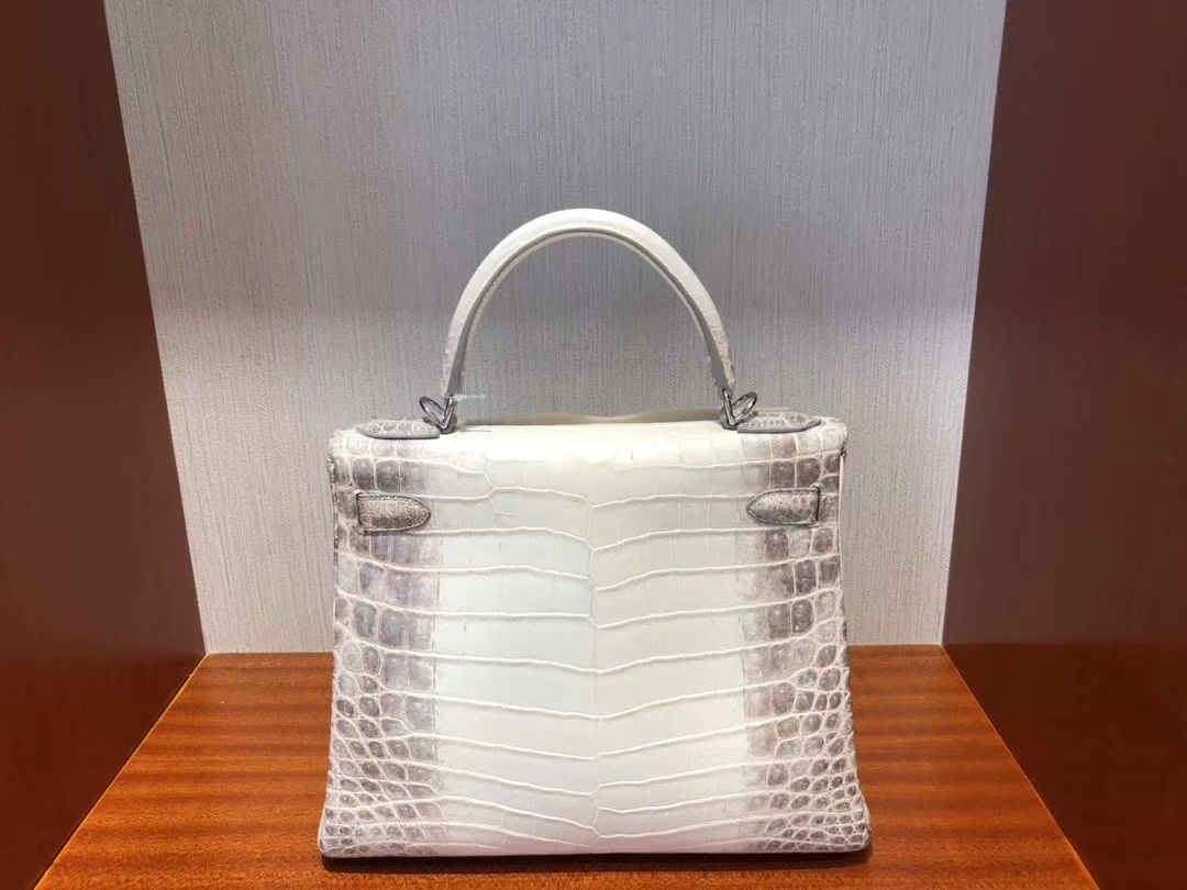 Hermès（爱马仕）Kelly 28cm Himalaya 喜马拉雅 银扣 包中皇后 顶级手缝 超美现货