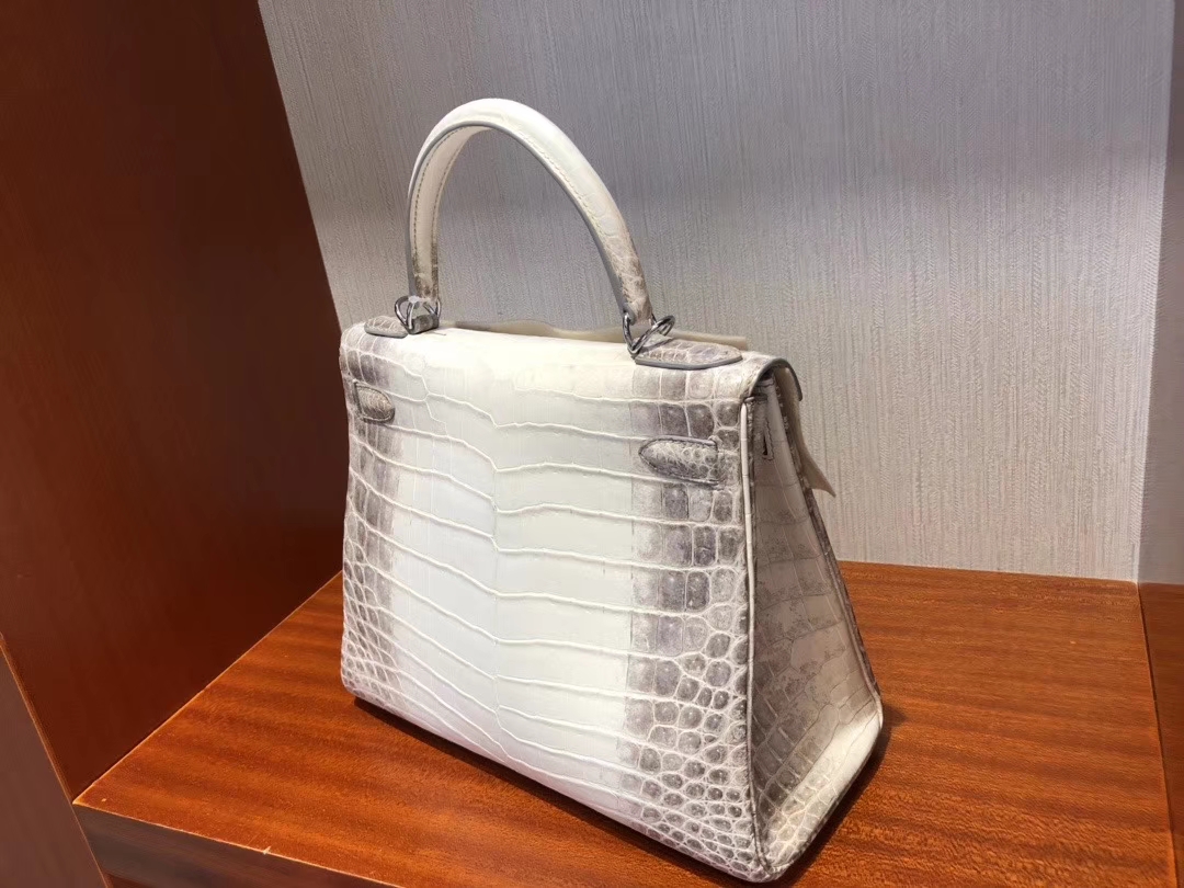 Hermès（爱马仕）Kelly 28cm Himalaya 喜马拉雅 银扣 包中皇后 顶级手缝 超美现货