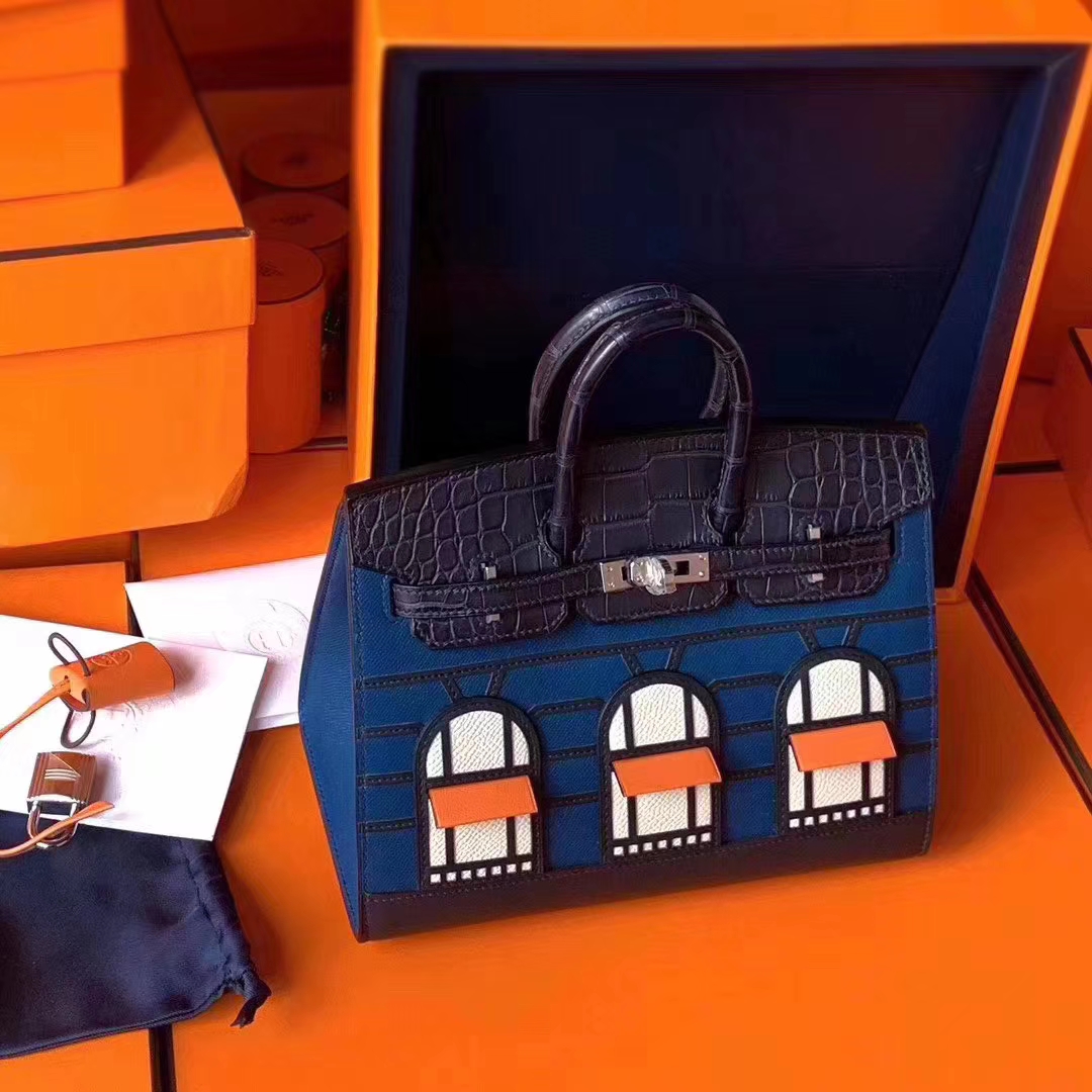 Hermès(爱马仕)专柜最新 限量版 房子铂金包 Birkin 20 Sellier Faubourg-拉尔森鳄鱼皮具定制 - 爱马仕包包官网 Hermès(爱马仕)专柜最新 限量版 房子铂金包 Birkin 20 Sellier Faubourg