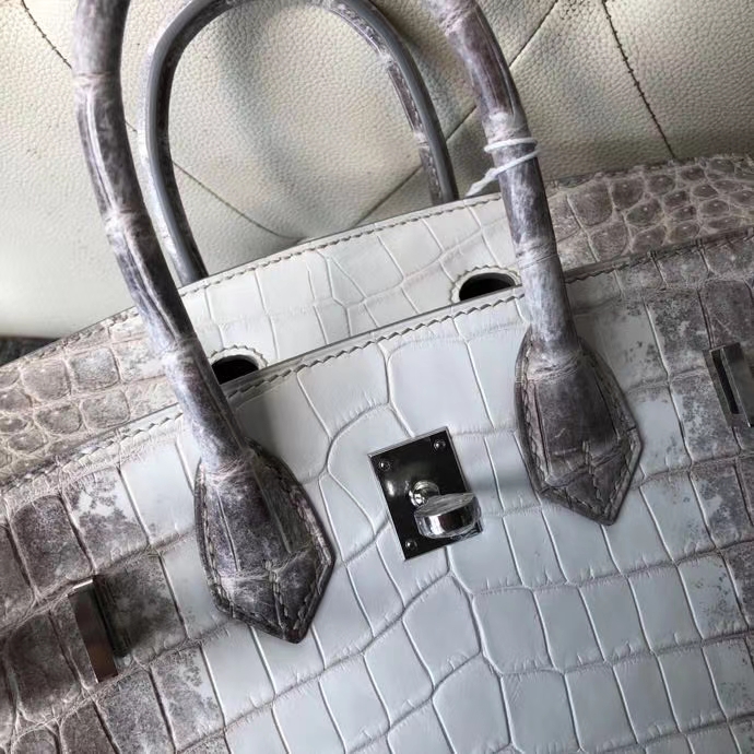 Hermès（爱马仕）Birkin 25cm Himalaya 喜马拉雅  银扣 顶级手缝 品相完美