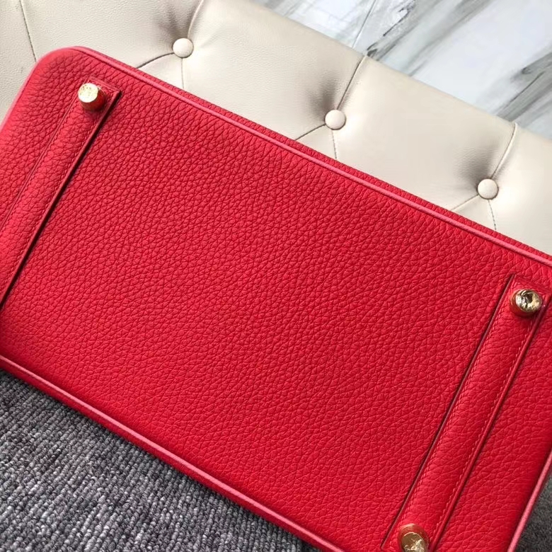 Hermès(爱马仕)Birkin 30cm 原厂小牛皮 S3 心红色 拼 8w 唇膏粉 金扣 马蹄印-拉尔森鳄鱼皮具定制 - 爱马仕包包官网 Hermès(爱马仕)Birkin 30cm 原厂小牛皮 S3 心红色 拼 8w 唇膏粉 金扣 马蹄印