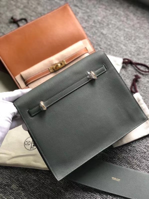 Hermès（爱马仕）kelly danse evecolor 杏绿色 swift皮 金扣 顶级手缝