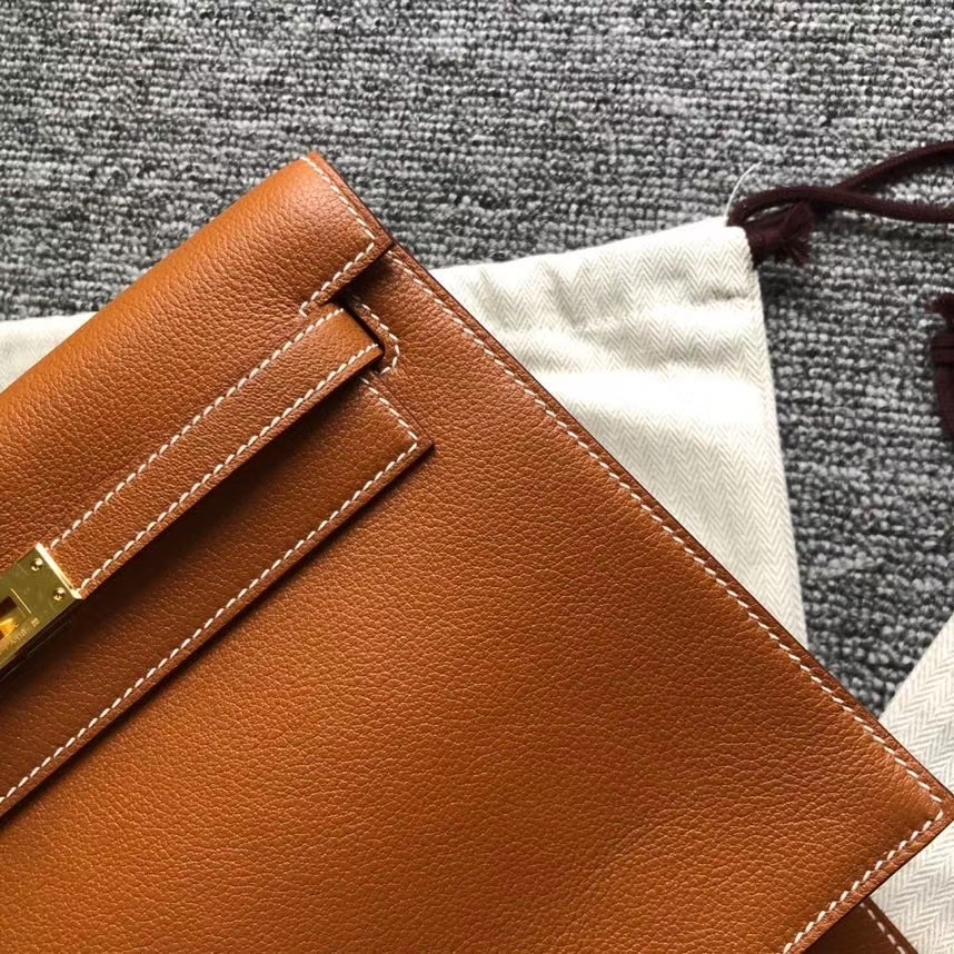 Hermès(爱马仕)kelly danse evecolor ck37 金棕色 Gold swift皮 金扣 顶级手缝-拉尔森鳄鱼皮具定制 - 爱马仕包包官网 Hermès(爱马仕)kelly danse evecolor ck37 金棕色 Gold swift皮 金扣 顶级手缝