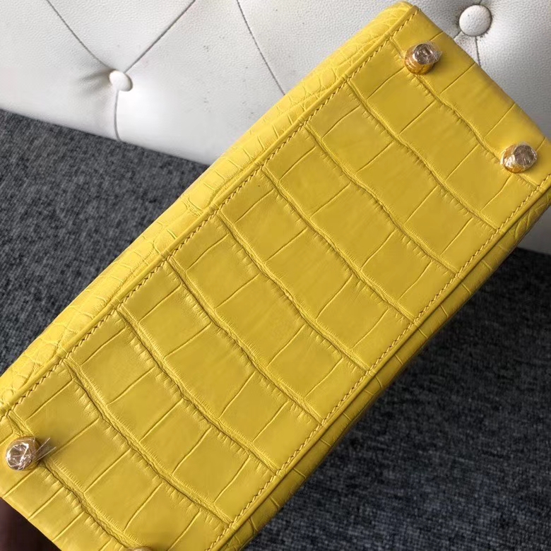 Hermès(爱马仕)kelly 25cm Alligator matt 雾面鳄鱼 M9 冰凝黄拼 4Z 海鸥灰 金扣 马蹄印-拉尔森鳄鱼皮具定制 - 爱马仕包包官网 Hermès(爱马仕)kelly 25cm Alligator matt 雾面鳄鱼 M9 冰凝黄拼 4Z 海鸥灰 金扣 马蹄印