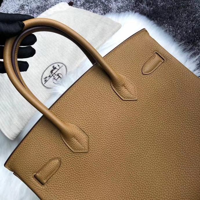 Hermès（爱马仕）Birkin 30cm 原厂小牛皮 togo U8 Bronze Dore 铜金色 金扣 秋冬新色