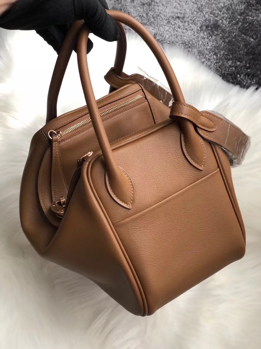 Hermès（爱马仕）Lindy 26cm Evecolor D0 犬米色 金扣 顶级手缝 定制
