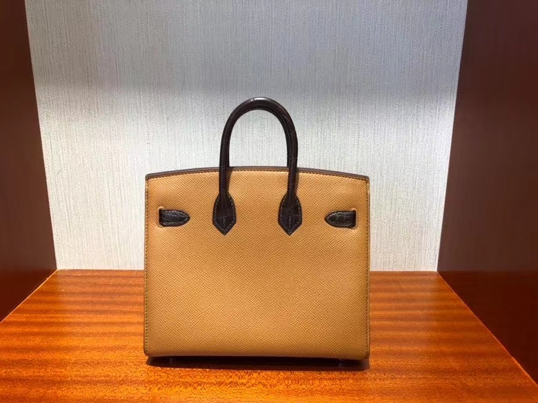 Hermès（爱马仕）Birkin 25cm 小房子 棕色 银扣 顶级手缝 现货