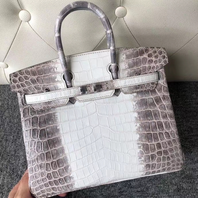 Hermès（爱马仕）Birkin 25cm Himalaya 喜马拉雅 银扣 顶级手缝 包中皇后 超美
