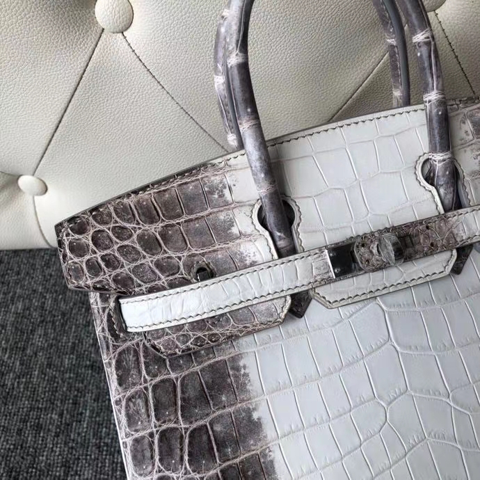 Hermès（爱马仕）Birkin 25cm Himalaya 喜马拉雅 银扣 顶级手缝 包中皇后 超美