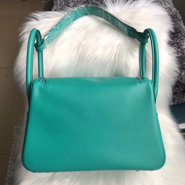 Hermès（爱马仕）Lindy 26cm Swift 7F 孔雀蓝🦚 银扣 顶级手缝 颜色好美