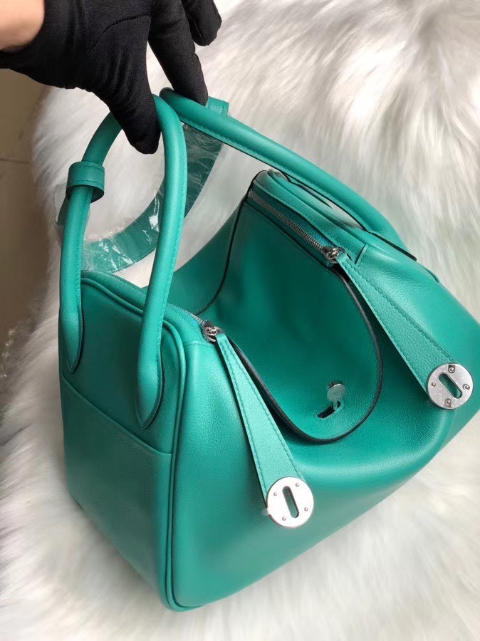 Hermès（爱马仕）Lindy 26cm Swift 7F 孔雀蓝🦚 银扣 顶级手缝 颜色好美
