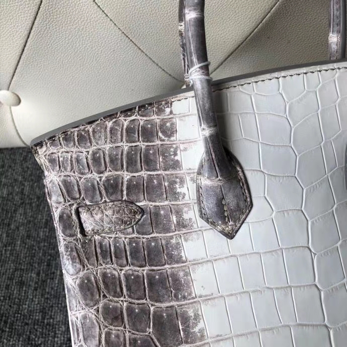 Hermès（爱马仕）Birkin 25cm Himalaya 喜马拉雅 银扣 顶级手缝 包中皇后 超美