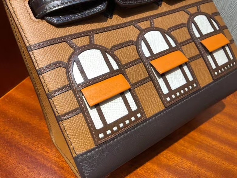 Hermès（爱马仕）Birkin 25cm 小房子 棕色 银扣 顶级手缝 现货