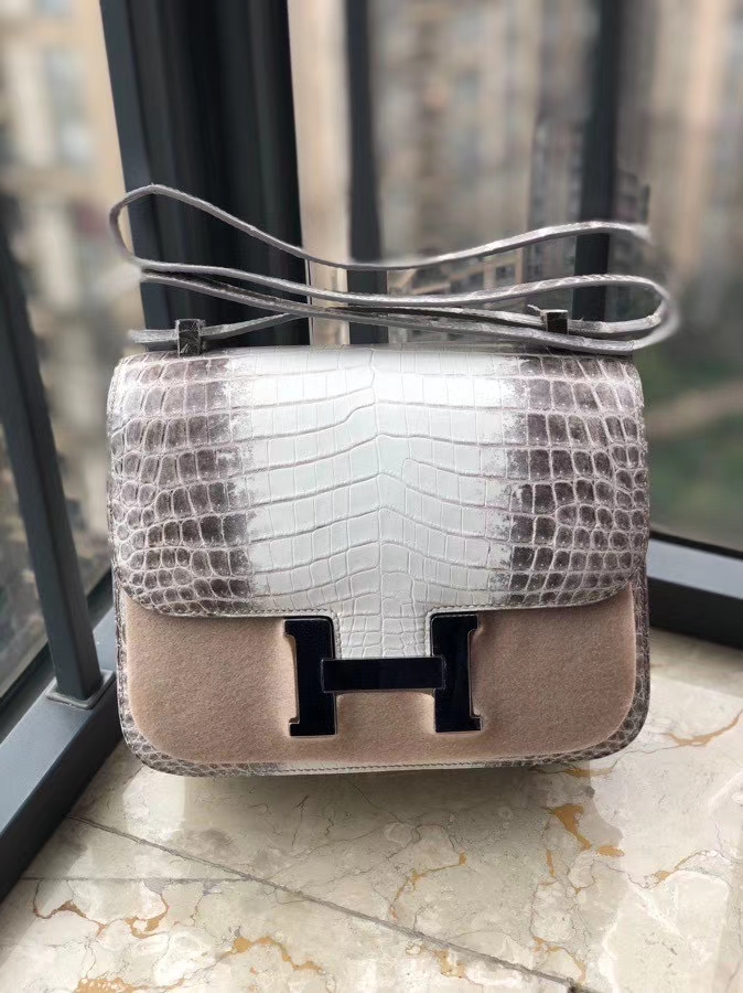 Hermès（爱马仕）Constance 24cm Himalaya 喜马拉雅 银扣 顶级手缝 品相完美