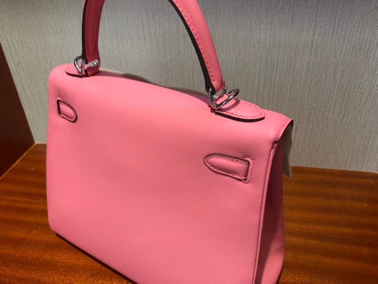 Hermès（爱马仕）Kelly 25cm Swift K4 夏日玫瑰粉 银扣 顶级手缝 粉粉嫩嫩 超美